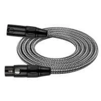 Kirlin MWC-270 6M BKA Шнур микрофонный XLR (female) ⇔ XLR (male), 6 метров, черный/серый