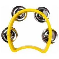 FLIGHT FTHP-4 YW Тамбурин без мембраны, 4 пары джинглов, цвет желтый