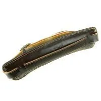 SOLDIER STP-GL-019 2  Ремень для гитары натуральная кожа + подплечник, тёмно-коричневый
