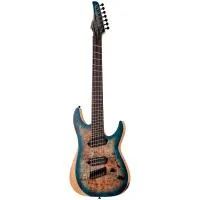 SCHECTER REAPER-7 MULTI-SCALE CB Электрогитара мультимензурная, 7 струн, цвет Satin Charcoal Burst