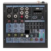 ZTX audio Compact 2.1Fx Микшерный пульт 2mono, 1stereo каналы с MP3/DSP/BT