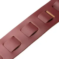 LEVY'S M26PD-BRG-BRG Amped Leather Series Ремень для гитары, кожаный, бордовый