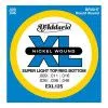 Набор струн для 6-струнной электрогитары D`ADDARIO EXL125