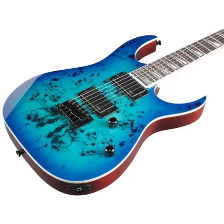 Ibanez GRGR221PA-AQB Электрогитара, 6 струн, HH, цвет голубой и чёрный