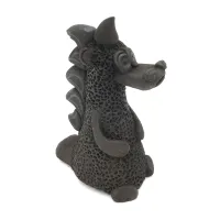 Керамика Щипановых SB10 Свистулька большая Дракон черный