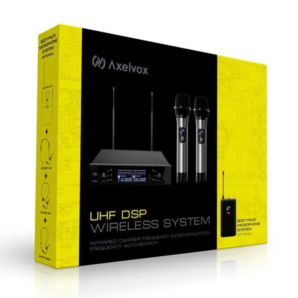 AXELVOX DWS7000HT Радиосистема, 2 ручных микрофона,  UHF 710-726 MHz