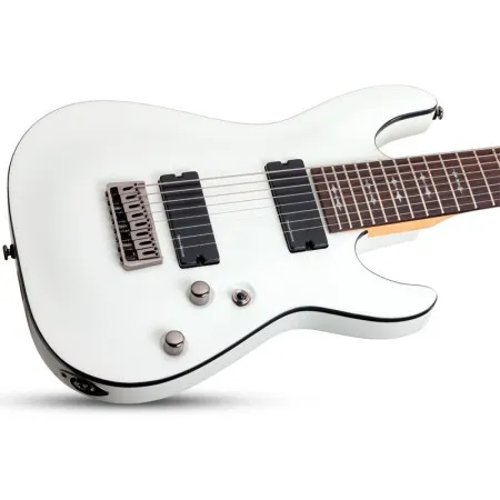 SCHECTER DEMON-8 VWHT Электрогитара, 8 струн, цвет состаренный белый