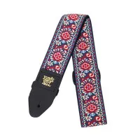 Ernie Ball 4091 Royal Bloom ремень для электрогитары, полипропилен, кожаные наконечники