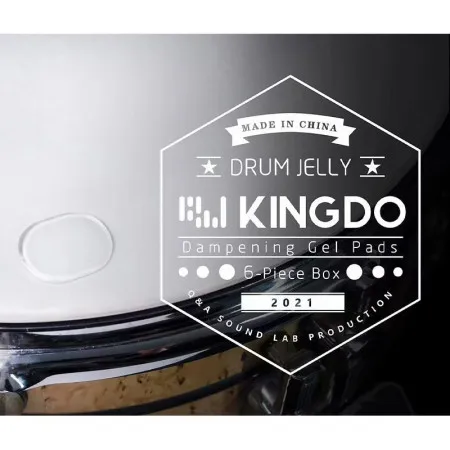 KINGDO DRUM GEL Комплект из 6-ти гелевых наклеек для барабанов