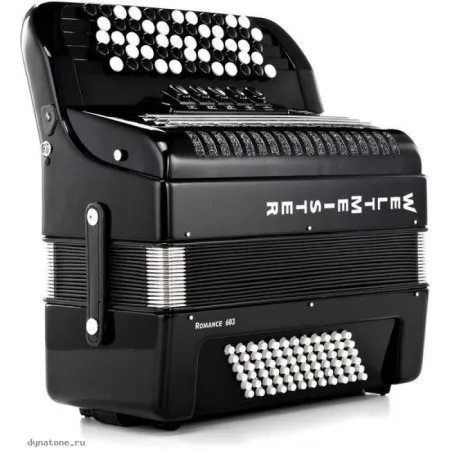 Weltmeister ROMANCE 703 Black Баян трёхголосый 70/96/III/5/3, цвет чёрный