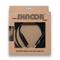 SHNOOR IC124-JMJM-B-3m Шнур инструментальный JACK 1/4" (прямой) ⇔ JACK 1/4" (прямой), 3 метра