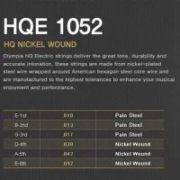 Olympia HQE1052 Nickel Wound набор струн для 6-струнной электрогитары, размер 10-52