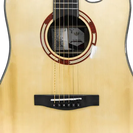 TIGER TG-30 DC Гитара акустическая 41", с вырезом, Dreadnought, цвет натуральный, глянцевый лак