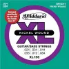 Набор струн для 6-струнной бас-гитары D`ADDARIO XL156