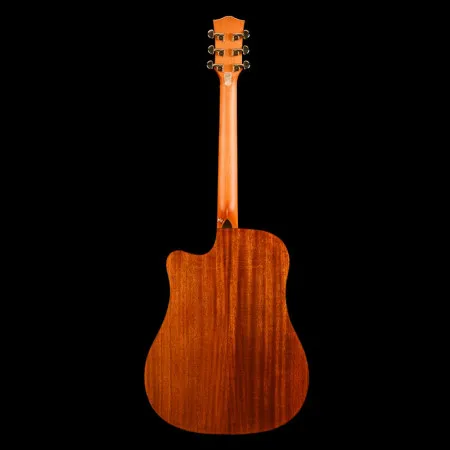 KEPMA EDCE K10 Black Matt Гитара трансакустическая Dreadnought, цвет черный матовый