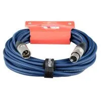 FORCE FMC-05/10 BL Шнур микрофонный XLR (F) ⇔ XLR (M), 10 метров, синий