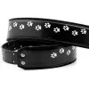 RightOn Straps Mojo Cat Ремень для гитары, текстиль/синтетика, черный, рисунок кошачьи лапки