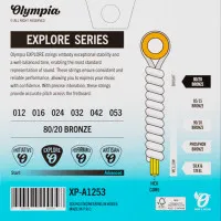 Olympia XP-A1253 Набор струн для 6-ти струнной акустической гитары 80/20 Bronze, размер 12-53
