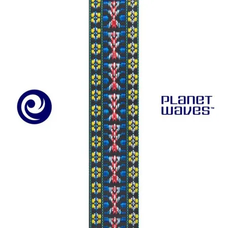 Ремень Planet Waves 50G06 Woven «Hootenanny Yellow/Red/Blue»