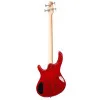 CORT Action Bass Plus TR Бас-гитара, 4 струны, цвет красный прозрачный
