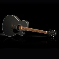 KEPMA A1C Black Matt Гитара акустическая Grand Auditorium, цвет черный матовый