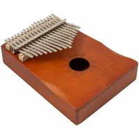 BEE EK02 Калимба 17 язычков, красное дерево, резонаторное отверстие СОЛНЦЕ, аксессуары в комплекте