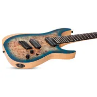 SCHECTER REAPER-7 MULTI-SCALE CB Электрогитара мультимензурная, 7 струн, цвет Satin Charcoal Burst
