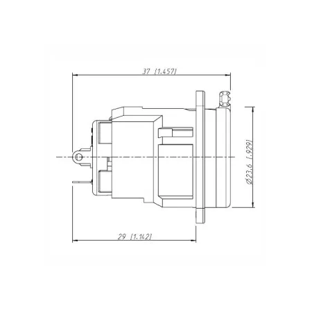 Разъем NEUTRIK NJ3FP6C