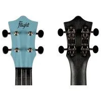 Flight ULTRA S-35 Ether Укулеле сопрано, поликарбонат, цвет серо-голубой, рюкзак в комплекте