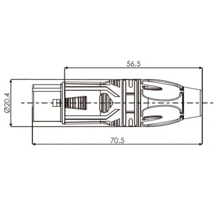 ROXTONE RX3F-BT Разъем XLR (female) кабельный, 3-PIN, чёрный