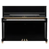 Kawai K200 M/PEP Пианино акустическое с банкеткой, высота 114 см, чёрное полированное