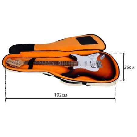 BRO BAG CEG-01BG Чехол для электрогитары, утеплённый, бежевый