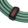 Kirlin IWB-202PFGL 6M OL Шнур гитарный JACK 1/4"(прямой) ⇔ JACK 1/4"(угловой), 6 метров, оливковый