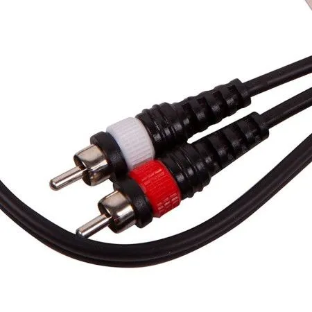 FORCE FLC-10/1 Шнур аудио mini-JACK 1/8"(stereo) ⇔ 2хRCA(male), 1 метр