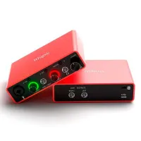 Wrugste GV-AR001B USB аудио интерфейс, 2 входа (XLR+Jack)/2 выхода