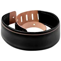 LEVY'S DM1PD-BLK Heirloom Series Ремень для гитары, кожаный, черный