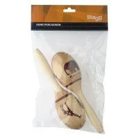 STAGG MRW-23 AFRICA Маракасы деревянные, длина 23 см