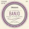 D'Addario EJ57 Набор струн для банжо, никель, размер 11-12-13-22w-11