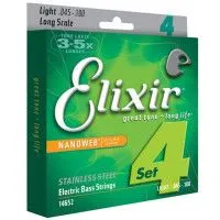 Набор струн для 4-струнной бас-гитары Elixir 14652 NanoWeb