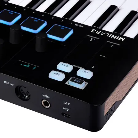 Arturia MiniLAB 3 Black Edition MIDI клавиатура 25 клавиш