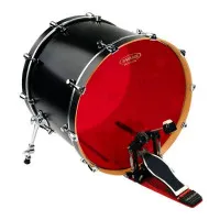 Evans BD22HR Пластик для бас-барабана 22" двухслойный, красный