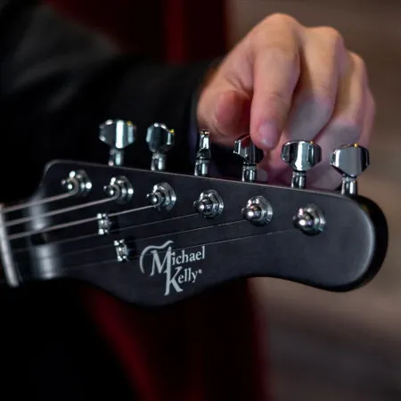 Michael Kelly 1963 OPB Электрогитара Stratocaster, цвет Open Pore Black