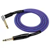Kirlin IWB-202BFGL 6M RO Шнур гитарный JACK 1/4"(прямой) ⇔ JACK 1/4"(угловой), 6 метров, пурпур