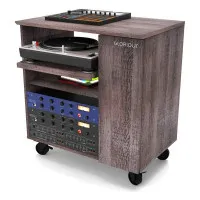 Glorious Modular Side Rack Walnut Рэковая секция для столов серии Sound Desk и Workbench, цвет орех