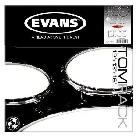 Набор пластиков Evans ETP-EC2SCLR-S Edge Control Clear