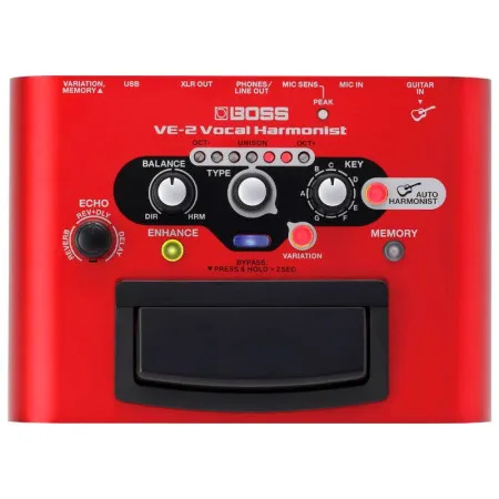 BOSS VE-2 Vocal Harmonist Процессор вокальный в виде педали
