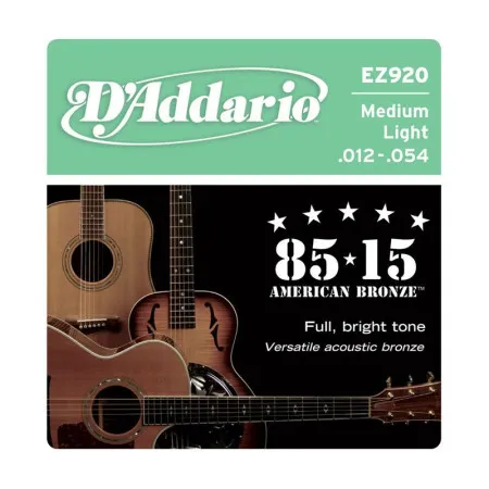 Набор струн для 6-струнной акустической гитары D`ADDARIO EZ920