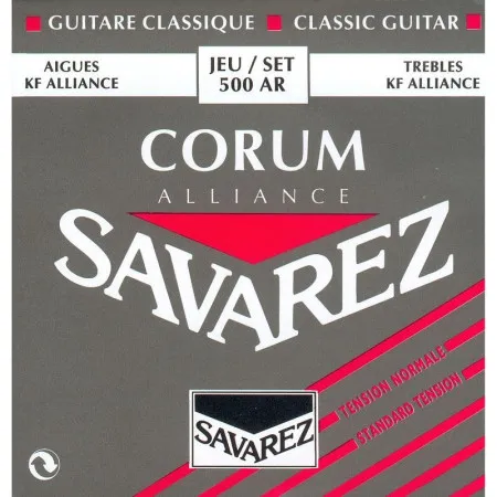 Набор струн для 6-струнной классической гитары Savarez 500AR Alliance Corum Rouge