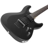 SCHECTER C-6 DELUXE SBK Электрогитара, Stratocaster, цвет матовый черный