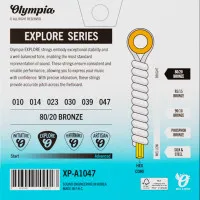 Olympia XP-A1047 Набор струн для 6-ти струнной акустической гитары 80/20 Bronze, размер 10-47